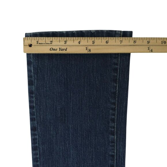 DKNY Jeans Boot Cut Womens Size 10 Mid Rise Medium Wash Denim Flap Pockets - Picture 6 of 15